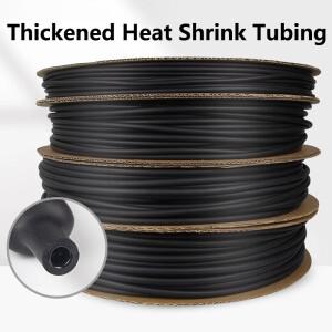 10/50/100 미터 3:1 폴리올레핀 검정색 열수축 튜브 열 케이블 슬리브 절연 빨간색