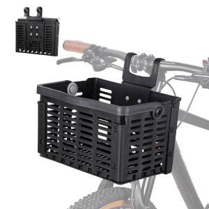 핸들이 가벼운 ACRUNU 접이식 자전거 앞 바구니 플라스틱 손잡이 또는 리어 에 쉽게 설치