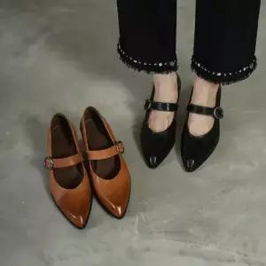 엘럽 여성 펌프스 메리제인 하이힐 스틸레토 통굽 원템5