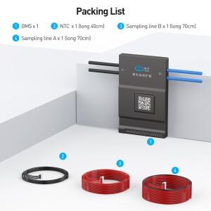 JIKONG BMS JK-B2A20S20P 8S/24S 100A 200A 리튬 이온 LiFePo4 LTO 배터리 스마트 액티브 밸런스