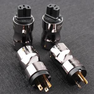 CRYO156 Krell HiFi 오디오 전원 어댑터 미국/AU/EU 플러그 알루미늄 합금 C13 IEC 커넥터 DIY AC 케이블