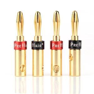 16개 5mm 바나나 플러그 비디오 스피커 오디오 케이블용 금도금 나사 잠금 커넥터