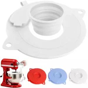 Kitchenaid 4.5-5 QT 틸트 헤드 스탠드 믹서용 실리콘 볼 커버 - 스플래시 가드와 통합 주입 슈트 및