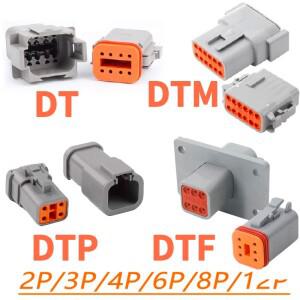 DEUTSCH DT/DTM/DTP/DTF 시리즈 IP68 밀폐형 커넥터 키트 | 자동차/트럭/해양 배선 시스템용 2-12핀 플랜지