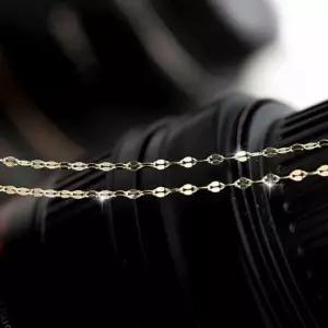 14K Gold 금 체인 굵은 잠자리 목걸이 줄 연장형 CAL8+6IXA