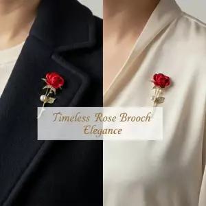 [별별창고] 장미 브로치 어버이날 스승의날 뱃지 부모님 결혼기념일 선물 혼주 코사지