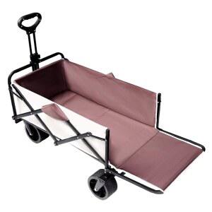 웨건 캠핑용품 접이식 카트 광폭 수레 손 폴딩 타이어 장바구니 8인치 연장 확장