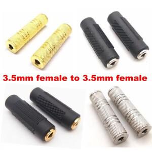 1pcs 3.5mm ~ 여성용 잭 스테레오 커넥터 커플러 어댑터 MP3 DVD 헤드폰 차량용 AUX 용 오디오 케이블 연장