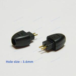 HIFIMAN RE2000 RE2K RE80 이어폰 오디오 잭 DIY Hifi 헤드폰 업그레이드 케이블 어댑터 용 1 쌍 0.75mm 2P