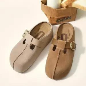 팽블몰 여성용 스트랩 샌들 통굽 세미슬리퍼 버켄슈즈 HO5