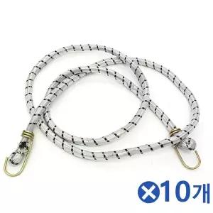TBZ 심플 튼튼한 1.7m 고리줄바x10개 짐받이밧줄 바이크 탄성로프