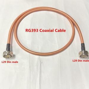 고주파 이중 차폐 동축 케이블, RF 커넥터 어댑터, 고출력 6G, RG393 SFF-50-7, L29 DIN 수