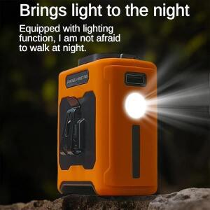 휴대용 허리 착용 USB 야외 선풍기 (5단 속도 조절 및 20000mAh 보조배터리 내장) 활동에 적합