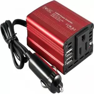 노트북 컴퓨터용 3.1A 듀얼 USB 자동차 충전기가 장착된 FOVAL 150W 파워 인버터 12V DC 110V AC 컨버터