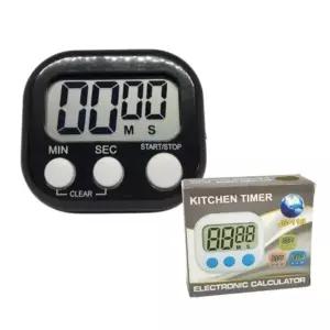 ( )디지털 주방 쿠킹 타이머 공부 스톱워치 블랙_24844460