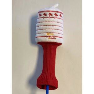 아웃 버거 골프 클럽 커버 화이트 레드