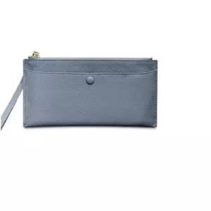 지퍼 카드 장지갑 여성 얇은 가방 지갑 네이비그레이