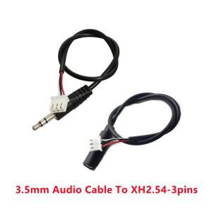 1pc 30cm 잭 3.5mm AUX 오디오 케이블-XH2.54 3p 터미널 남성-남성 여성 3 코어 스테레오 케이블 증폭기 확