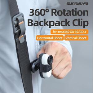Insta360 호환용 호환용 GO 3S/3 카메라 캡 360 회전 퀵 릴리스 배낭 클립 마운트 안티 드롭 스포츠 여행 V