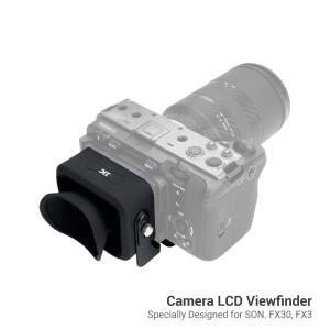 JJC SONY 호환ing 뷰파인더   3.0x LED LCD 스크린 카메라 익스텐더 아이컵 아이피스, 소니호환 FX30 블랙