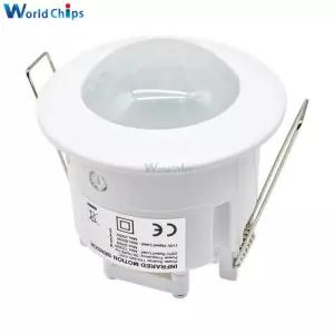 110V 220V 천장 PIR 적외선 바디 모션 센서 감지기 램프 전등 스위치 홀더 LED 전구 자동 ON/OFF