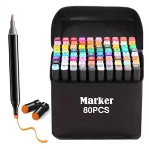 [문구/오피스] 80색 마카펜 드로잉펜 양쪽 트윈 싸인펜 미술 미술용 80색 마카