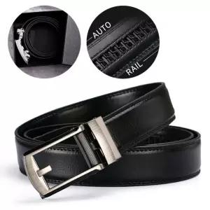 남성 소가죽 원클릭 자동벨트 버클 허리띠 선물용박스 포함 28인치에서 45인치 빅사이즈까지 정장 캐쥬얼