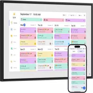 스마트 디지털 캘린더 10.1인치 HD 터치스크린 홈 인터랙티브 전자 WiFi 플래너 식사 일정 근무 차트 성취