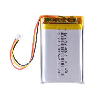 3.7V 1800mAh 803450 GPS Corsair Void Pro용 리튬 폴리머 충전식 배터리 JST 1.25mm 3핀 커넥터