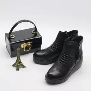 여성 가죽 테슬 통굽 부츠 101975 부츠 워커 앵글부츠 롱부츠