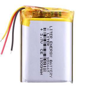 3라인 3.7V 1500MAH 103443 공기 청정기 LED 조명 조기 교육 기계 MP3 MP4 GPS용 리튬 폴리머 충전식 배터