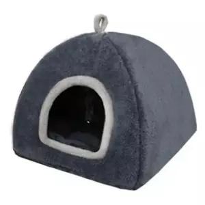 [반려] 다크그레이 휴식 숨숨집 하우스 고양이 1P 쿠션 대형