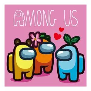 어몽어스 러브 보석십자수 미니이젤 20x20cm