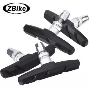 2PCS 자전거 브레이크 패드 사이클링 V 홀더 신발 블록 고무 마찰 림 MTB 도로 음소거