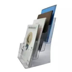 디스플레이 A4 거치대 꽂이 4단 책거치대 메뉴판거치대 종이거치대 A4거치대 카다로그거치대