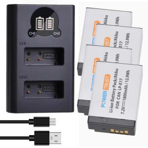 EOS R50 R8 RP R10, Rebel T6i T7i T8i, T6s, SL2 SL3, M3 M5 M6, 77D 200D 750D 760D 800D LP-E17 배터리/