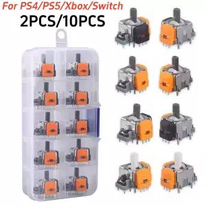 PS5/PS4/Xbox One/스위치 프로 컨트롤러 수리 부품 액세서리 용 교체 홀 효과 3D 아날로그 센서 썸 스틱