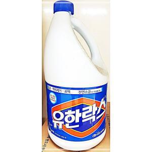 유한락스4L 식품용 식용 과일세척제 소독제 표백제 가루세제 세탁보조제기타