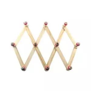 [JED] 옷걸이 의류 나무 자바라 보관 문행거 다용도 45CM