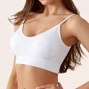 여성 골지 심리스 브라탑 필라테스 요가 폴댄스 bCY9+3OpQ