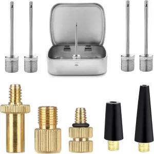 HDNNC 자전거 밸브 어댑터 DV AV SV 컨버터 볼 펌프 바늘 인플레이션 에어 세트 모든 스포츠 및 풍선 장비