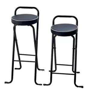 홈바 폴딩 스툴 접이식 높은 바체어 간이 좌석 의자