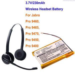 Cameron Sino-무선 헤드셋 배터리 AHB412434PJ, Jabra Pro 230, 9400, 9465 용 Sino 9470 mAh