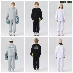 [국내백화점] 네파키즈 26SS 베이직한 디자인의 에센셜 맨투맨 세트(맨투맨+조거팬츠) KMC5902