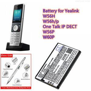 무선 전화 배터리 3.7V/1300mAh YL-5J, W56-BATT Yealink W56H, W56h/p, One Talk IP DECT, W60P 용