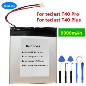 Teclast T40 Plus / Pro 태블릿 PC 배터리, 노트북 대용량 리튬 폴리머 9000mAh, 5 와이어 플러그,