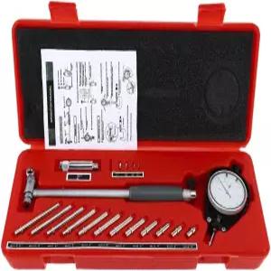 BINGOX 다이얼 보어 게이지 2-6인치 50-160mm 연장봉이 있는 0.001인치 정확도 기계 실린더 세트 표시기가