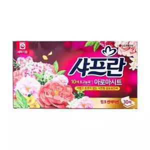 [셀러에이드]ToB 샤프란 세탁기용 아로마시트 30매 후레쉬드림