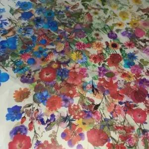 bns 방수 씰 PET 스티커 말린꽃 압화 투명 24장 다꾸 폰꾸 다이어리