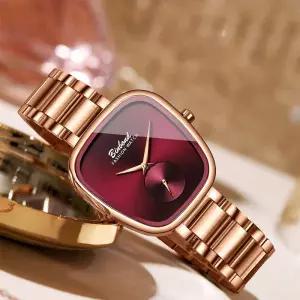 BINBOND 럭셔리 패션 여성용 시계 방수 스테인레스 스틸 간단한 쿼츠